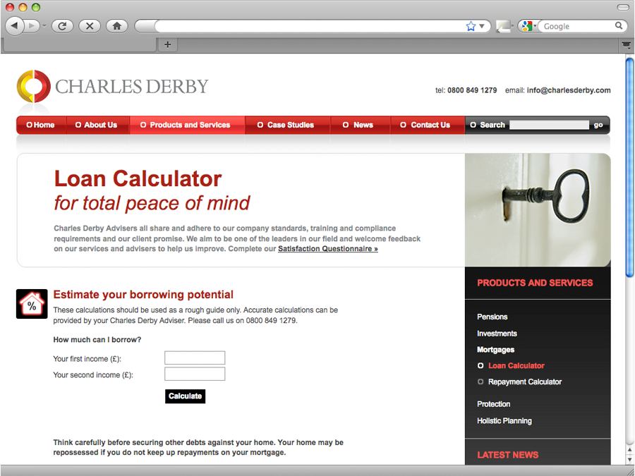 Charles Derby - loan calculator