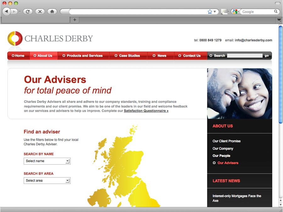 Charles Derby - find an adviser
