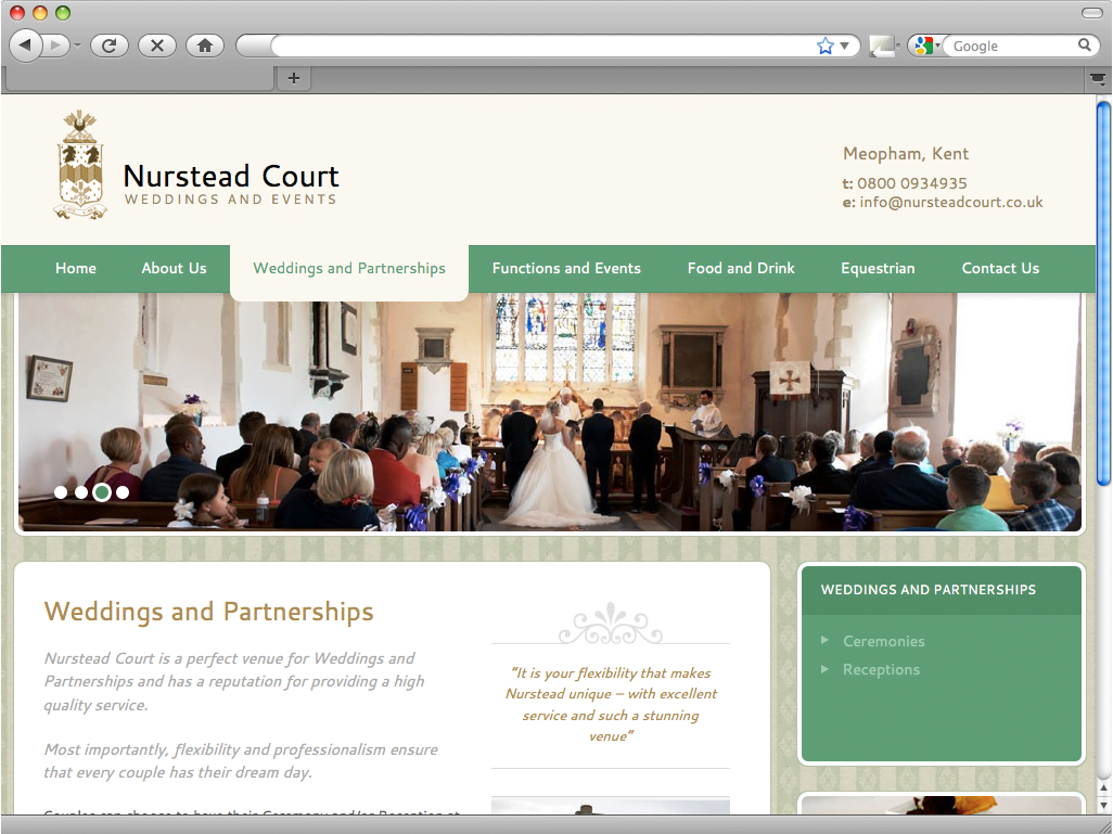 Nurstead Court - weddings