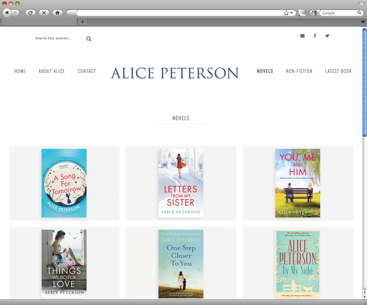 Alice Peterson - novels