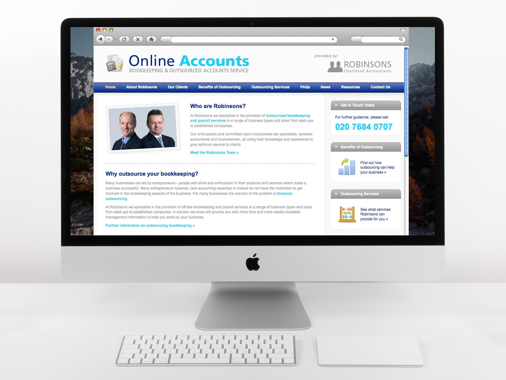 Online Accounts Web Design Poole