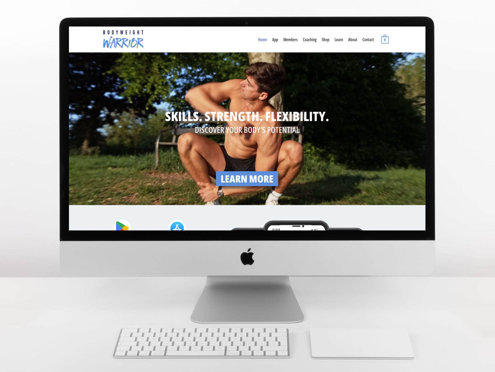 Web Design Poole Bodyweight Warrior Home Page Small