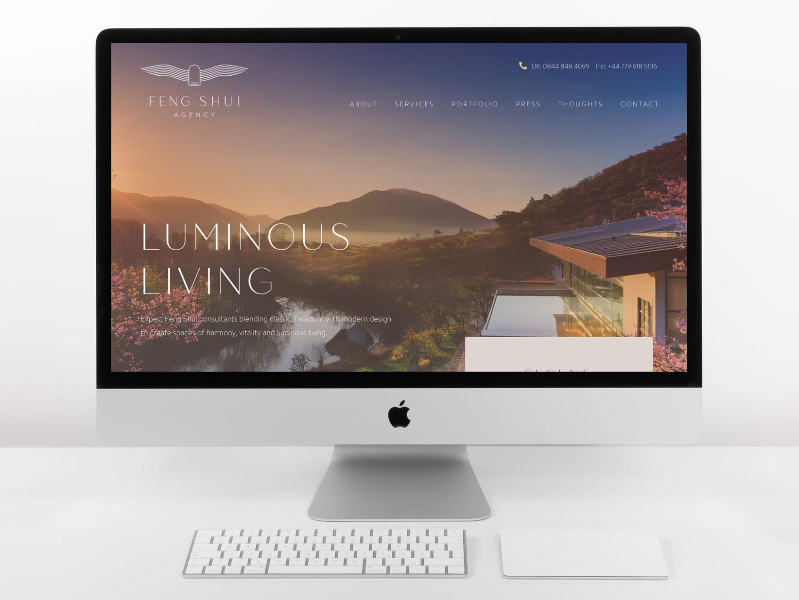 Web Design Poole Feng Shui Agency Home Page Small